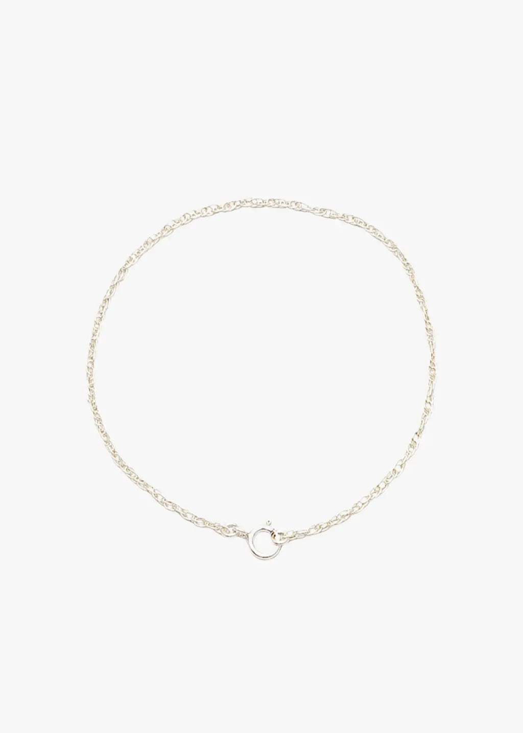 Disco Silver Anklet