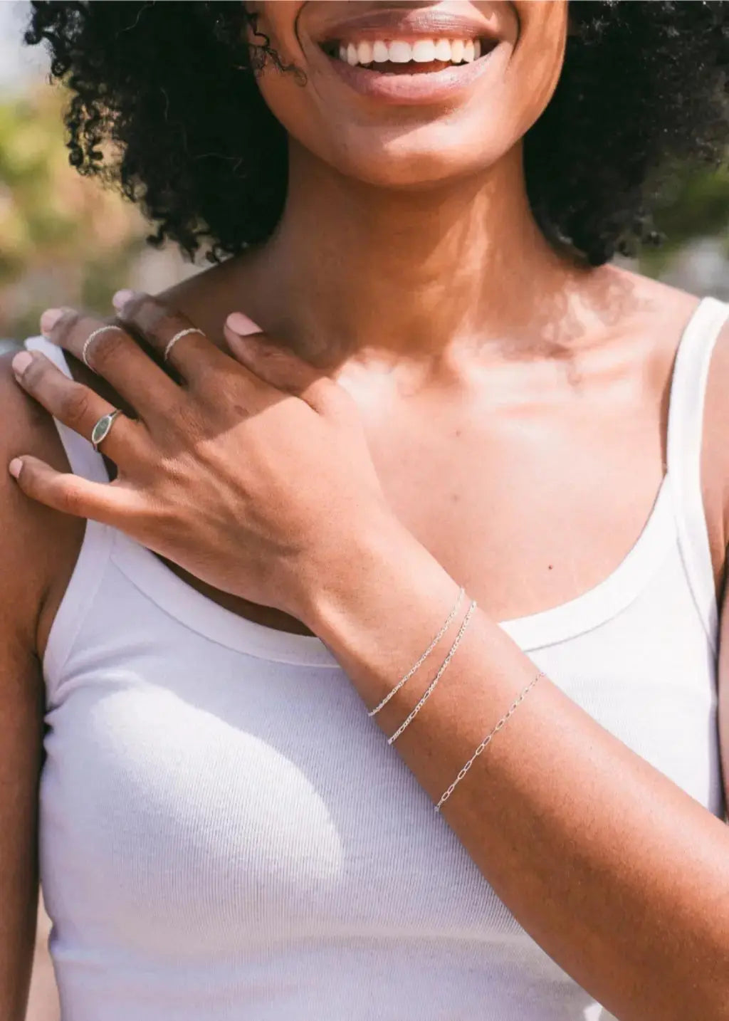 Disco Silver Bracelet