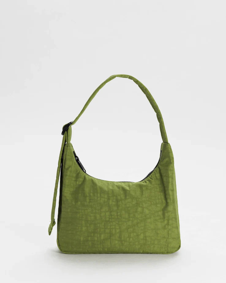 Mini Nylon Shoulder Bag Avocado